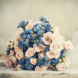 Bouquet Rose e Statice-0