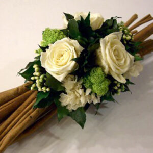 Composizione Rose Stabilizzate Cannella-2987 Composizione Rose Stabilizzate Cannella-2987